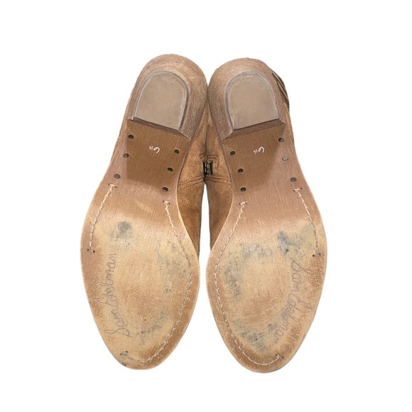 Sam Edelman Louie Suede Fringe Ankle Boots - Picture 10 of 16